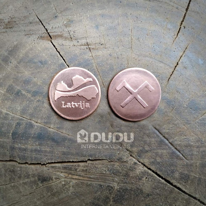 Kalta vara monēta "Latvija / Latvju zīme Jumis"
