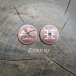 Kalta vara monēta "Latvija / Latvju zīme Ūsiņš"