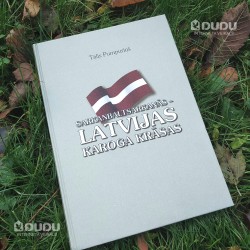 Grāmata "Sarkanbaltsarkanās - Latvijas karoga krāsas", Tālis Pumpuriņš