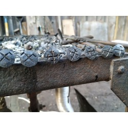 Forged nail with ornament